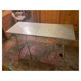 Vintage All-Aluminum Folding Table by All-Luminum Prod. Inc.