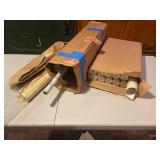 Collection of Vintage Wallpaper Rolls with Various Patterns