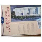 64" High Bath Storage Tower with 5 Shelves by Trend Lines