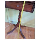 Antique Drop Leaf Side Table with Drawer