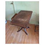 Antique Drop Leaf Side Table with Drawer