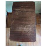 Antique Drop Leaf Side Table with Drawer