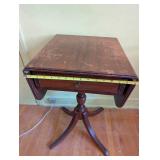 Antique Drop Leaf Side Table with Drawer