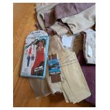 Mixed Sewing Supplies with Vintage Patterns and Fabrics