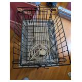 3-Tier Rolling Storage Cart, Wire Basket and Laundry Basket