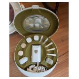 Mixed Home Grooming and Cleaning Set with Mirror Light and Accessories