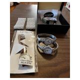 Collection of 4 Wristwatches including Timex, Calvin Klein, and Gossip