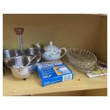 Collection of Vintage Glassware and Kitchen Items