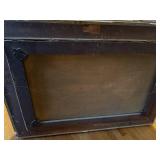 Framed Vintage Oil Painting of Horses and Cart with Landscape