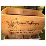 Vintage Wooden Crates Collection: Pepsi, Scotch Whisky, and 7 Up