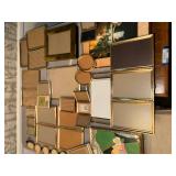 Collection of Vintage and Modern Picture Frames with Unique Art Insert