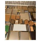 Collection of Vintage and Modern Picture Frames with Unique Art Insert