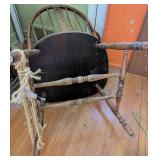 Vintage Wooden Windsor Armchair with Spindle Back