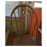 Vintage Wooden Windsor Armchair with Spindle Back