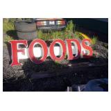 Grocery Store Electric Lighted Food Sign