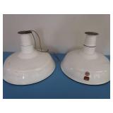 18" DIAMETER VINTAGE APPLETON LIGHTS