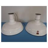 18" DIAMETER VINTAGE APPLETON LIGHTS