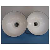 18" DIAMETER VINTAGE APPLETON LIGHTS