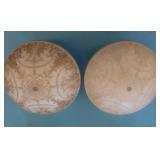 2 PENDANT LIGHT GLOBES