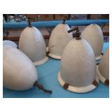 2 PENDULUM GLOBE LIGHTS