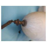 2 PENDULUM GLOBE LIGHTS