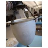 2 PENDULUM GLOBE LIGHTS