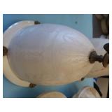 2 PENDULUM GLOBE LIGHTS