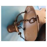 2 PENDULUM GLOBE LIGHTS