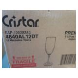 5 CASES CHAMPAGNE FLUTES