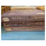 3 DAISY AND BUTTON PATTERN SNACK SETS