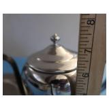 SILVER TEAPOT SET/ STAINLESS PRESTO POTS PLUS