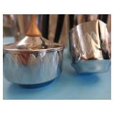 SILVER TEAPOT SET/ STAINLESS PRESTO POTS PLUS