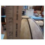 ANTIQUE LEADED GLASS GLOBES