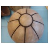 ANTIQUE LEADED GLASS GLOBES