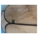 ANTIQUE LEADED GLASS GLOBES