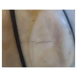 ANTIQUE LEADED GLASS GLOBES