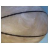 ANTIQUE LEADED GLASS GLOBES