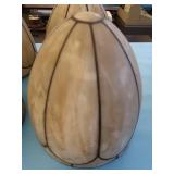 ANTIQUE LEADED GLASS GLOBES