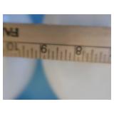 6 VINTAGE/ANTIQUE FROSTED GLOBE LIGHTS