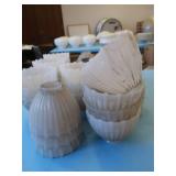 34 SMALL PETITE MILK GLASS SHADES