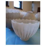 34 SMALL PETITE MILK GLASS SHADES