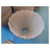 34 SMALL PETITE MILK GLASS SHADES