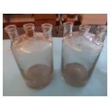 5 VINTAGE/ANTIQUE WOULFF BOTTLES