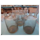 5 VINTAGE/ANTIQUE WOULFF BOTTLES