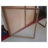 WOODEN CORK BOARD BOX