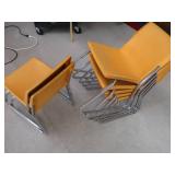 7 ORANGE STUDENT CHAIRS