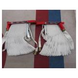 2 FIRE HOSES WITH HANGING RACK