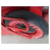 2 FIRE HOSES WITH HANGING RACK