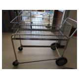 METAL CART WITH BASKET
