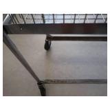 METAL CART WITH BASKET